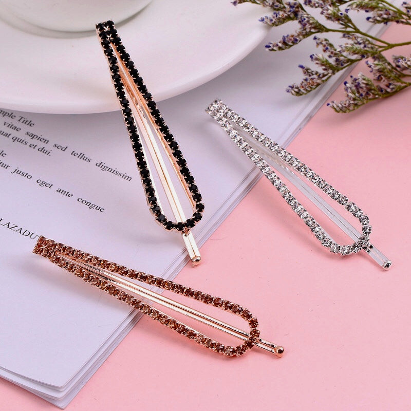 U-Shaped Crystal Hairpin
