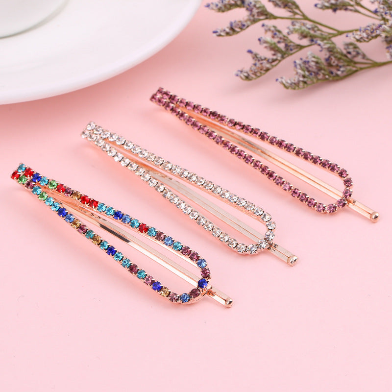 U-Shaped Crystal Hairpin