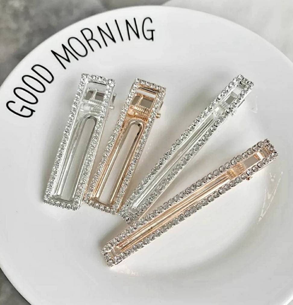 VIOLA - Long/Short row diamond duck clip