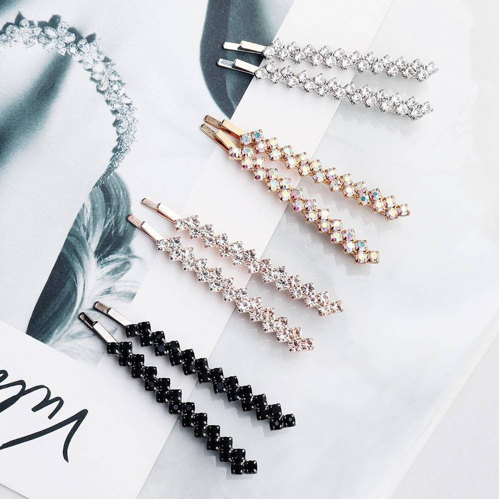 CLEO - Rhinestone 1 or 2pc bobby pin