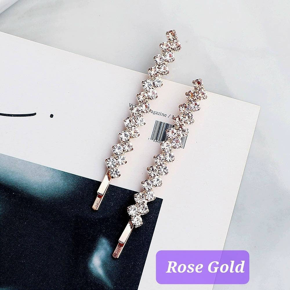 CLEO - Rhinestone 1 or 2pc bobby pin