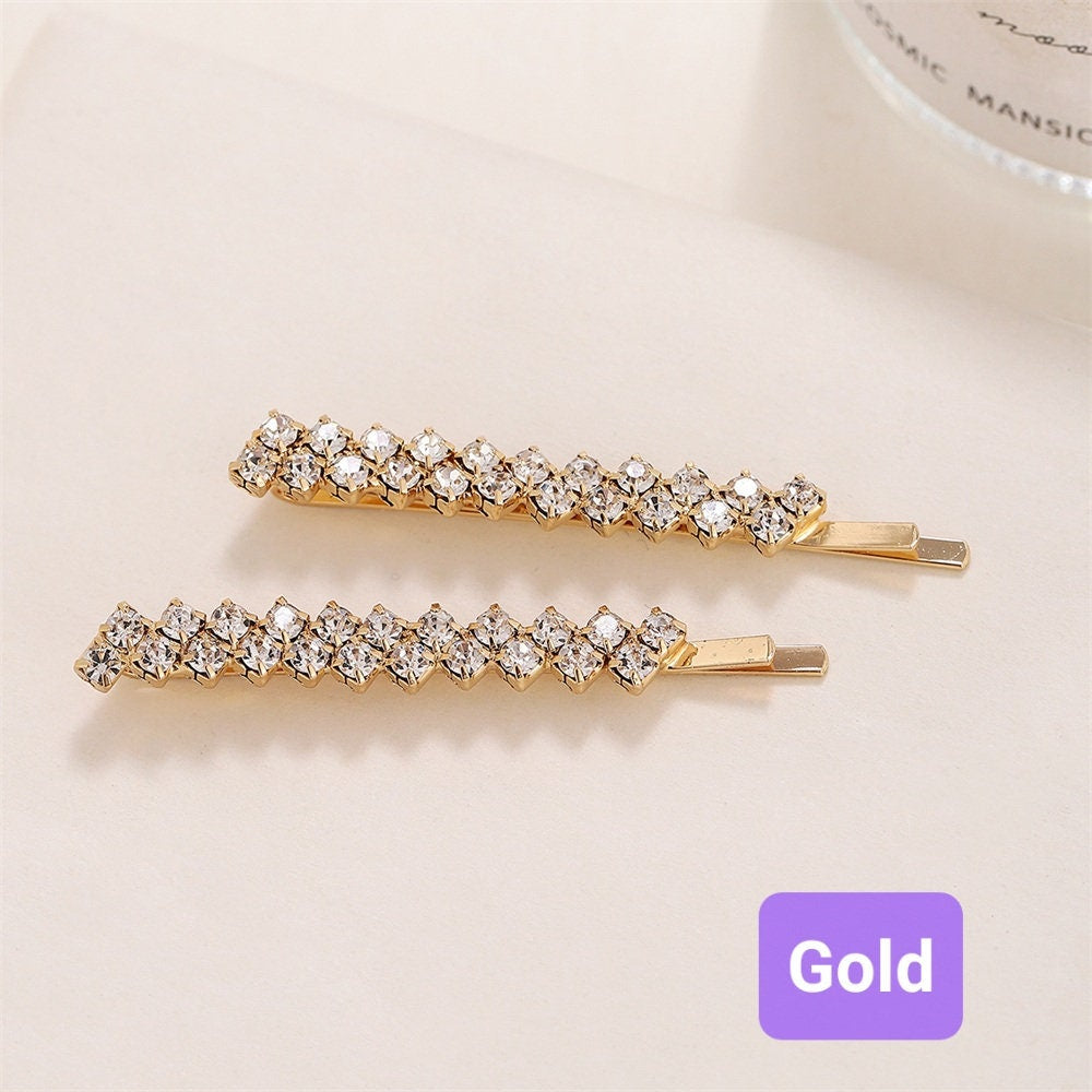 CLEO - Rhinestone 1 or 2pc bobby pin