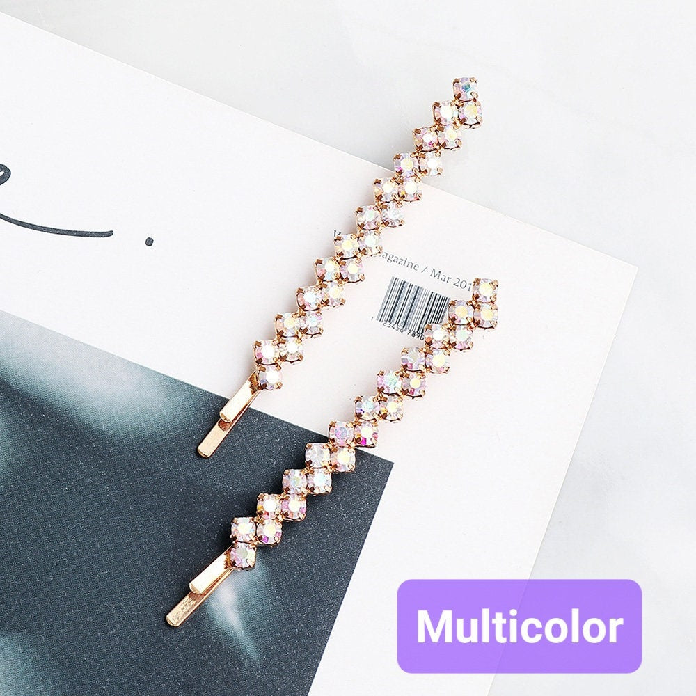 CLEO - Rhinestone 1 or 2pc bobby pin