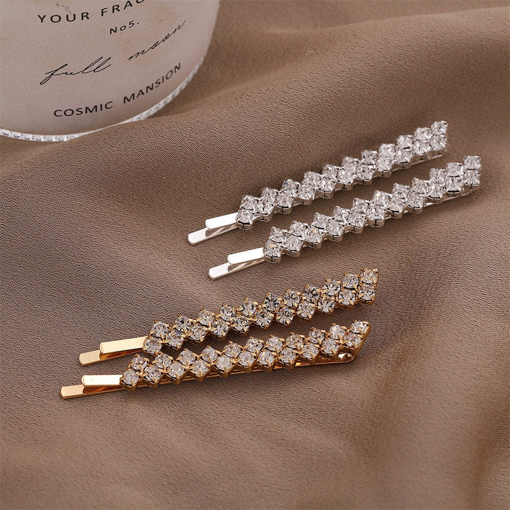CLEO - Rhinestone 1 or 2pc bobby pin