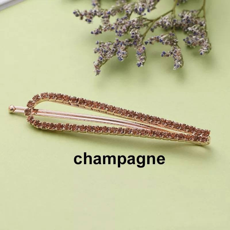 U-Shaped Crystal Hairpin