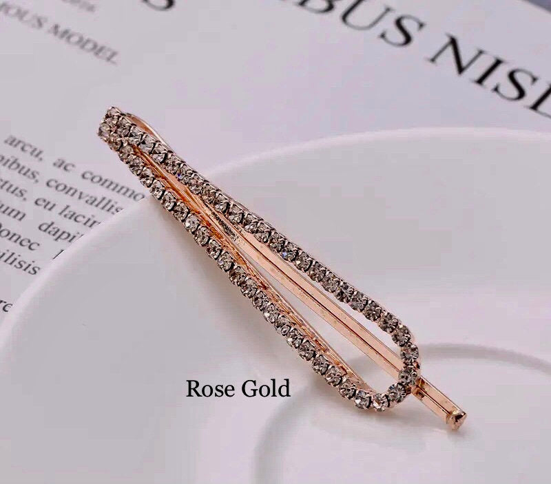 U-Shaped Crystal Hairpin