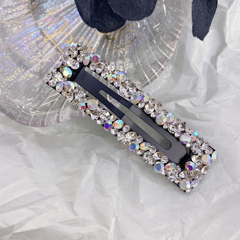 Regtangle Crystal bling stylish snap hair clip