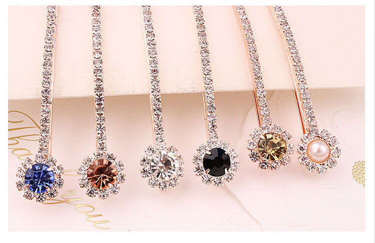 Water Gemstone Diamond bobby pin