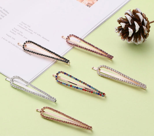 U-Shaped Crystal Hairpin