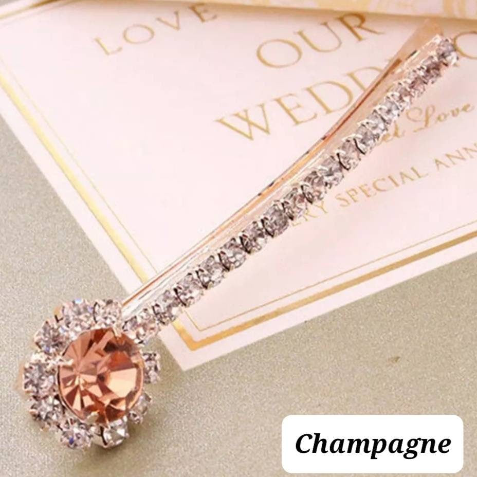 Water Gemstone Diamond bobby pin