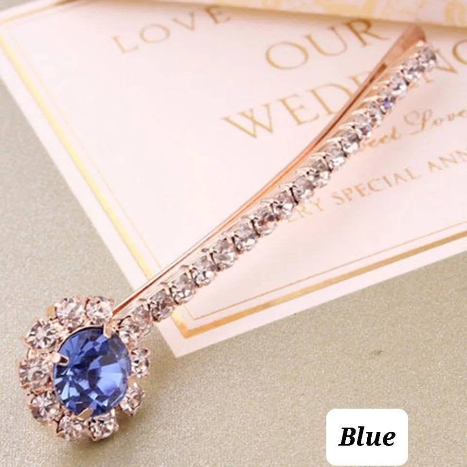 Water Gemstone Diamond bobby pin