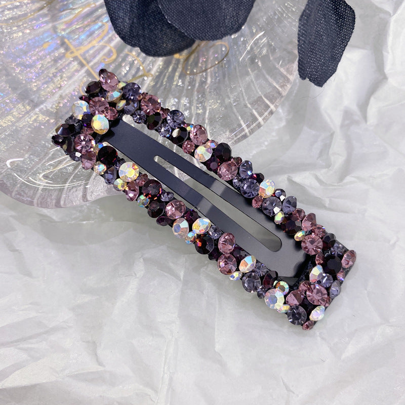 Regtangle Crystal bling stylish snap hair clip
