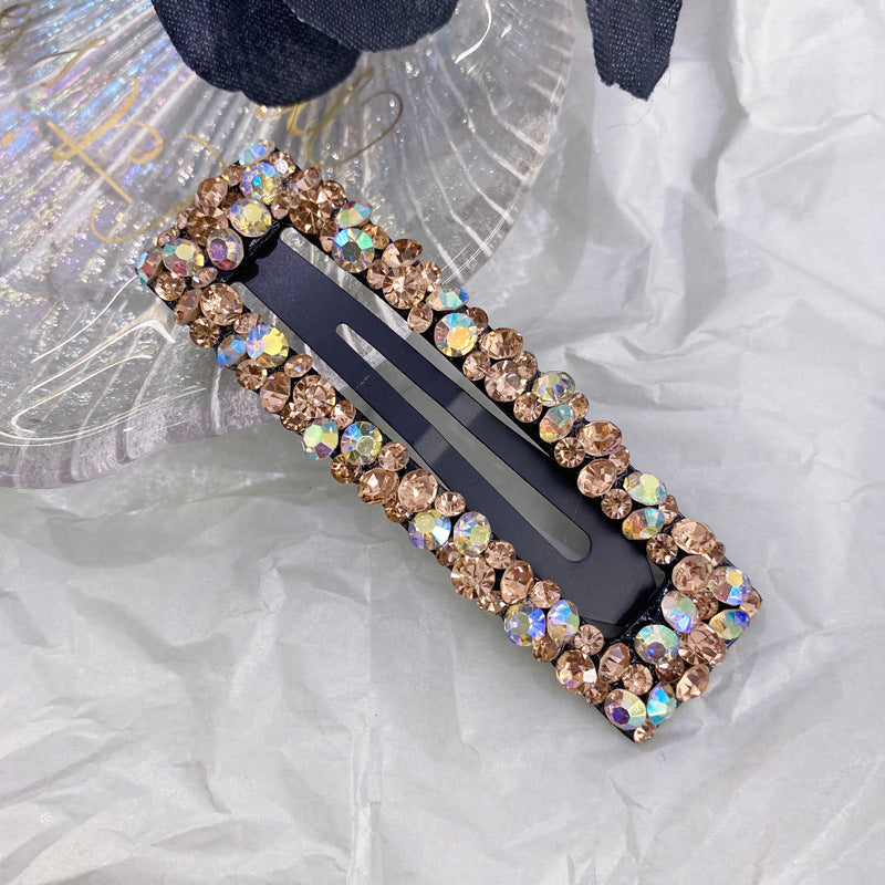 Regtangle Crystal bling stylish snap hair clip