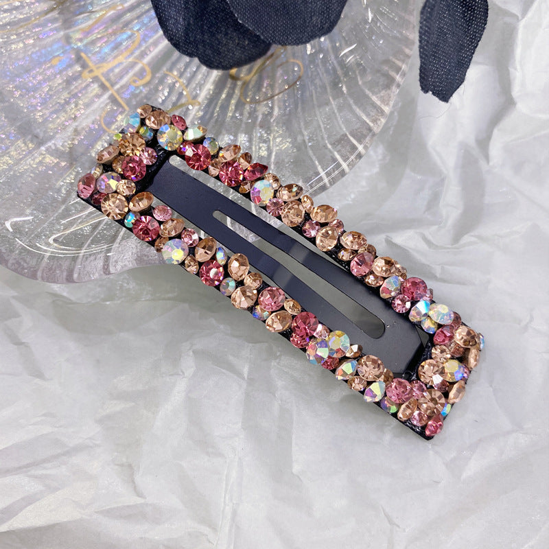 Regtangle Crystal bling stylish snap hair clip