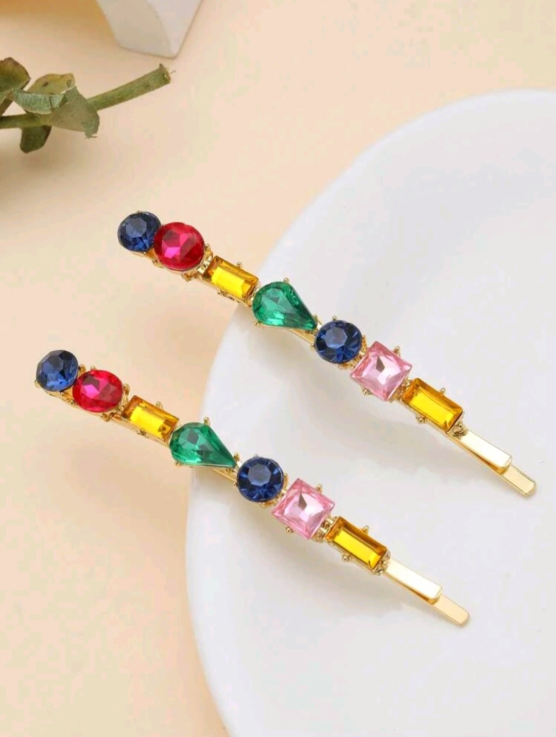 Glamorous Colorful Bobby Pin 1pc/2pc set